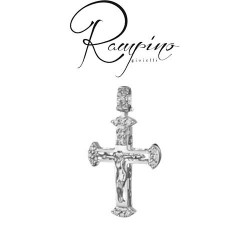 GIOIELLO CROCE PER UOMO PGGIOIELLI ORO 2,60gr DIAMANTI CT 0,09 G VS