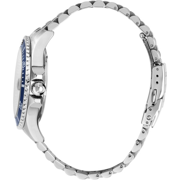 Sector No Limits Orologio Uomo, Tempo, Data, Analogico, Cinturino in Acciaio, Collezione 230 - R3253161053