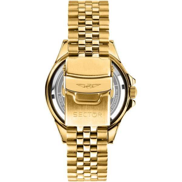 Sector No Limits Orologio Uomo, Tempo, Data, Analogico, Cinturino in Acciaio, Collezione 230 - R3253161051