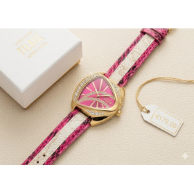 ALVIERO MARTINI 1^ CLASSE Orologio Donna Acciaio Dorato Quadrante Geo White e Strass
