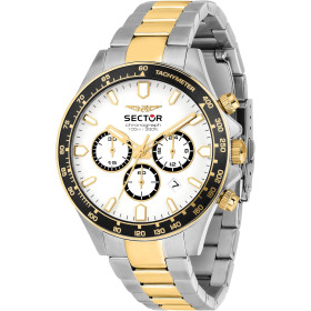Sector No Limits Orologio Uomo, Cronografo, Analogico, 43 mm, Collezione 230, Dettagli Dorati - R3273661053