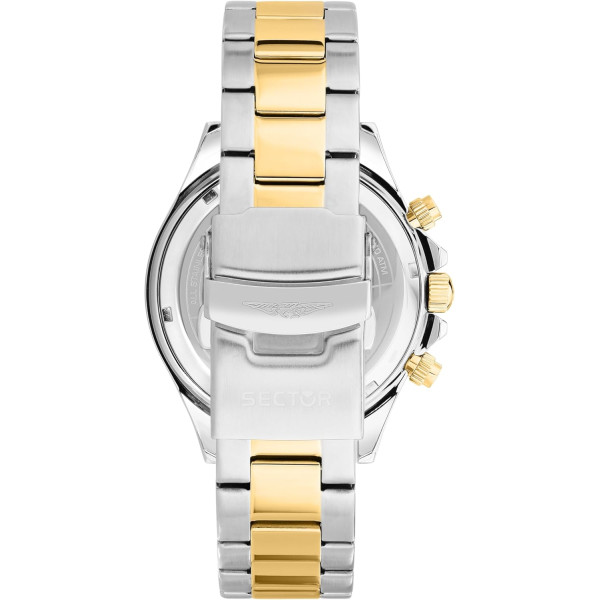 Sector No Limits Orologio Uomo, Cronografo, Analogico, 43 mm, Collezione 230, Dettagli Dorati - R3273661053