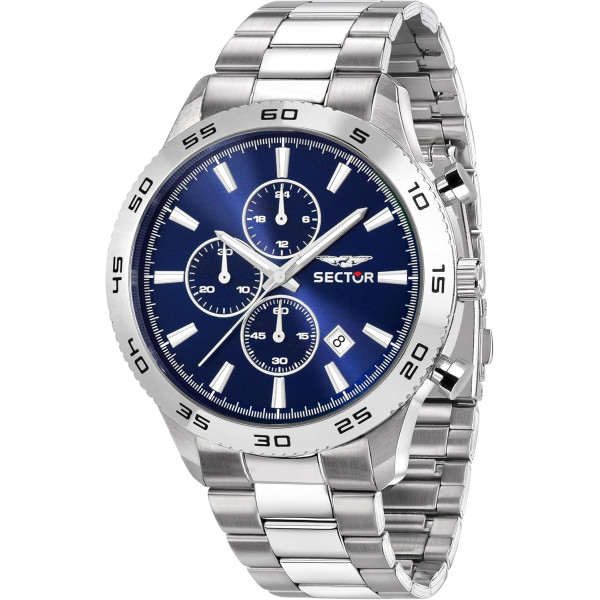 Sector No Limits Orologio Uomo, Cronografo, Analogico, 45 mm, Collezione 270, Effetto Sunray