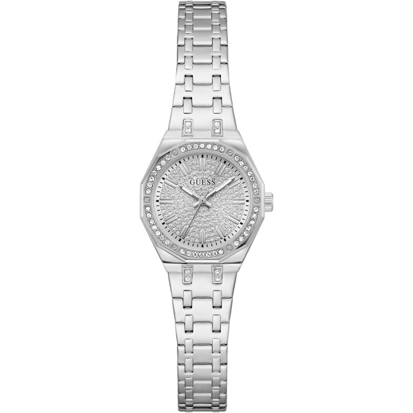 Guess Orologio da polso donna Pixie argento 25 mm con cinturino in acciaio inossidabile e 3 bar impermeabile – GW0931L1