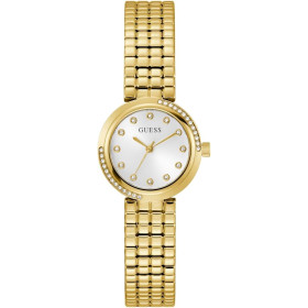 Guess Orologio da donna Clara Gold 28 mm con cinturino in acciaio inox & 3 bar impermeabile – GW0930L2