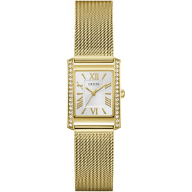 Guess Bonnet GW0997L2 - Orologio da polso analogico al quarzo, in acciaio inox, 23 mm, cinturino in acciaio inox, oro, 3 bar,