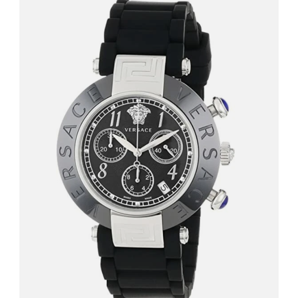 Versace Reve 95CCS9D008 SC09 Orologio Donna Cronografo Quarzo Svizzero Ceramica Nera 40 mm