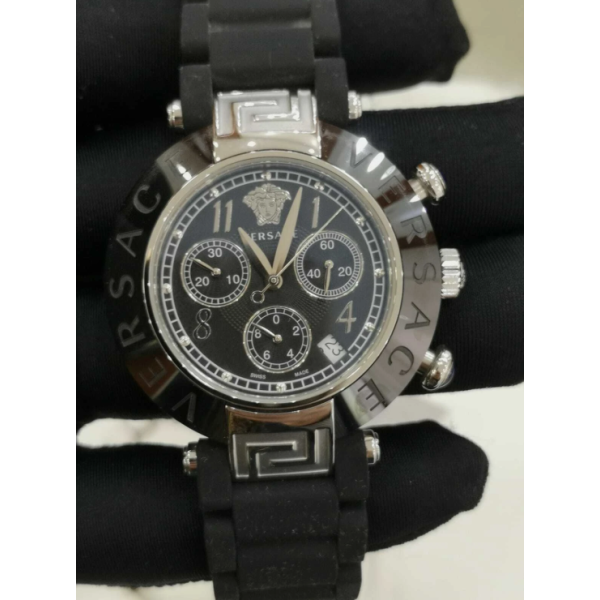 Versace Reve 95CCS9D008 SC09 Orologio Donna Cronografo Quarzo Svizzero Ceramica Nera 40 mm
