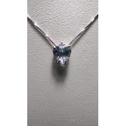 COLLANA CON ACQUA MARINA CT 0.60