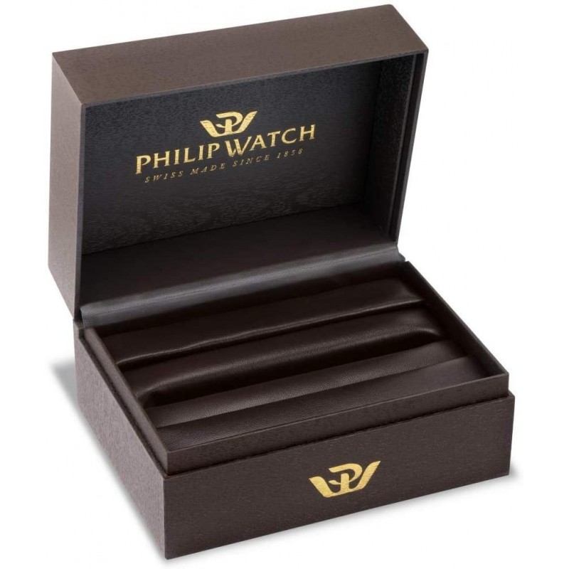 Philip Watch Penna a sfera unisex, Collezione Philip Watch Writings, in ottone, smalto nero - J820626